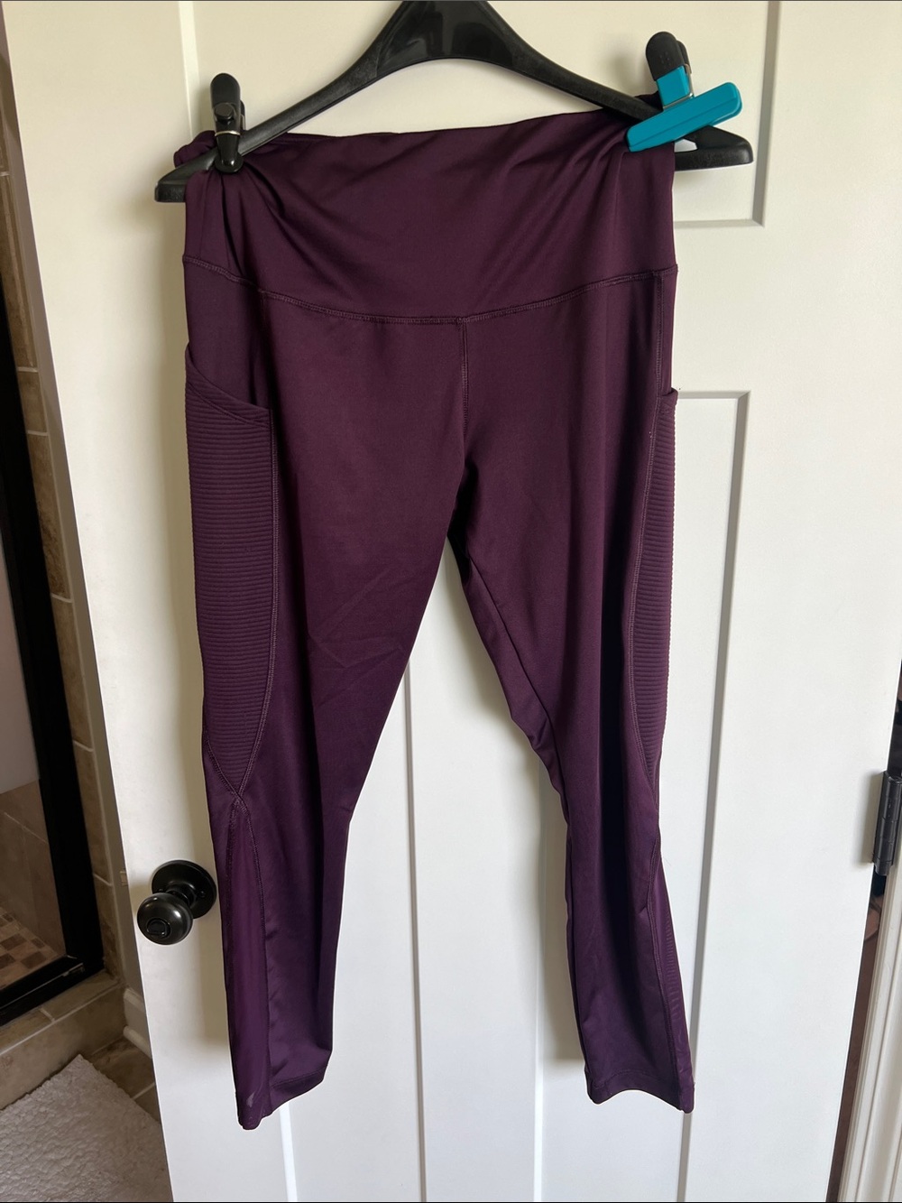 VOGO Athletica Plum High-Rise Leggings with Side Pockets